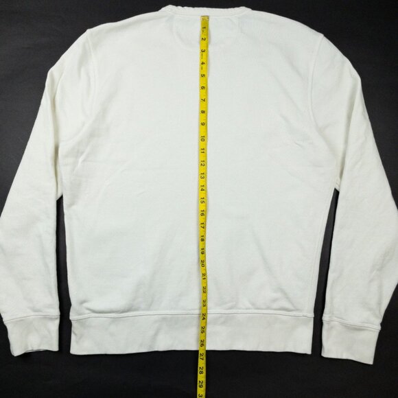 Faherty Graphic Print Sweatshirt Men's Large Ivory 12 South Nashville Crewneck - Picture 10 of 15